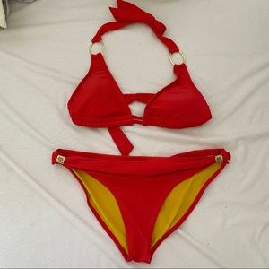 Jessica Simpson Red Bikini